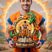 Load image into Gallery viewer, Best Dad Ever Acrylic Plaque - Personalized Gift for Dads and Grandpas Shaped Plaques PopCulturePrints
