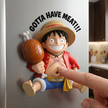 Load image into Gallery viewer, Gotta Have Meat!!! - Funny Meat Lover Anti-Collision Fridge Magnet - Personalized Gift
