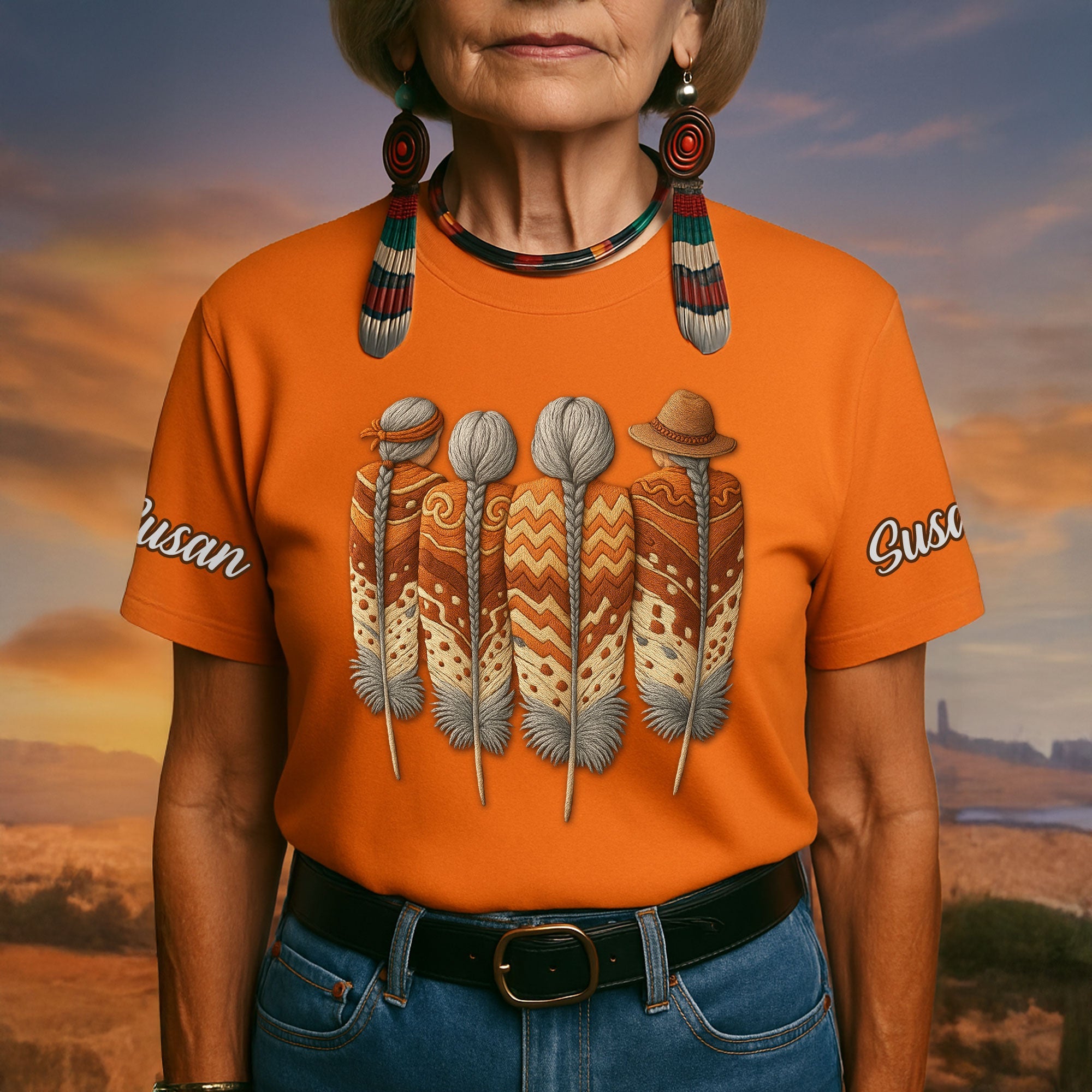 Celebrate Heritage in Style - Native American Shirt - Personalized Gifts for Her AOP Products PopCulturePrints