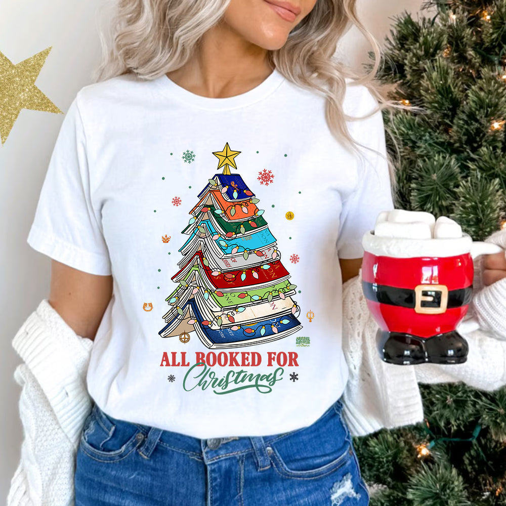 Christmas Book Tree Hoodie - Perfect Gift for Book Lovers