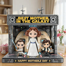 Load image into Gallery viewer, "Best Mother in the Galaxy" - Personalized Acrylic Plaque for Mother's Day - Unique Gift for Mom, Grandma, and Kids Shaped Plaques PopCulturePrints
