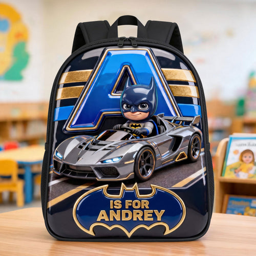 Racing To Back To School - Personalized School Bag for Kids Backpack PopCulturePrints