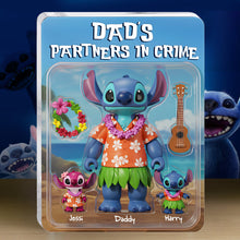 Load image into Gallery viewer, “Dad&#39;s Partners in Crime” - Personalized Gift for Dads, Grandpas &amp; More - Acrylic Plaque Shaped Plaques PopCulturePrints
