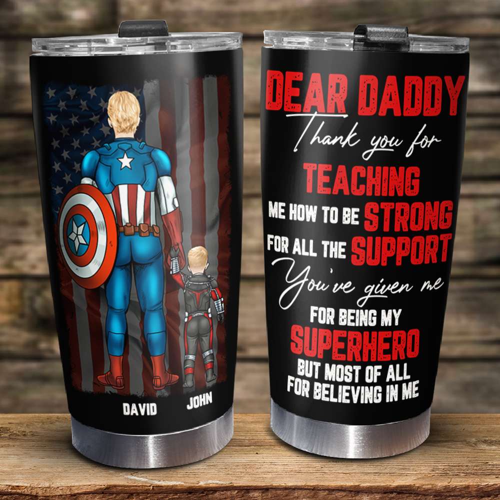 Personalized Father's Day Hero Tumbler