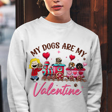 Load image into Gallery viewer, Personalized My Dogs Are My Valentine Shirt for Dog Lovers Shirts PopCulturePrints

