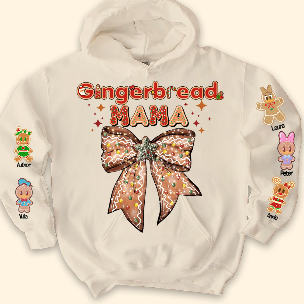 Custom Gingerbread Mama Christmas Sweatshirt