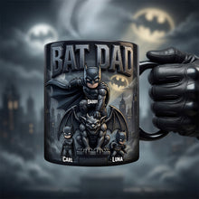 Load image into Gallery viewer, “Every Dad is a Superhero” - Bat Dad Coffee Mug - Personalized Gift for Dads, Grandpas &amp; Fathers Coffee Mug PopCulturePrints
