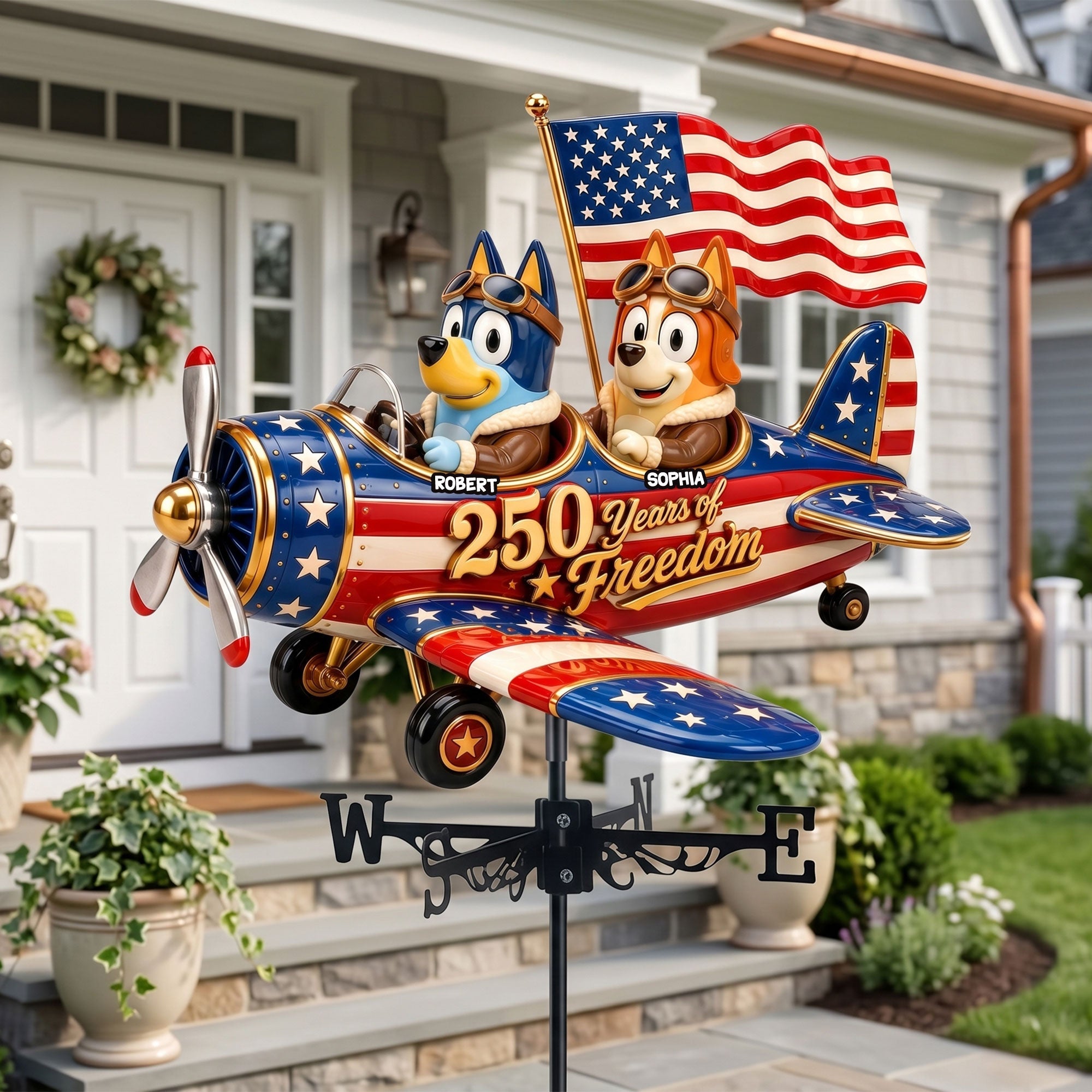 “Celebrate Family Love!” - Family Pride Anniversary Weather Vane - Personalized Gift for Families Metal Signs PopCulturePrints