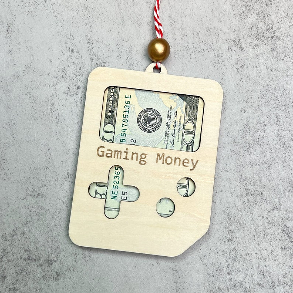 Customized Christmas Money Holder Ornament for Game Enthusiasts