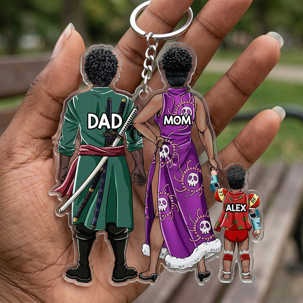 Celebrate Family Bonds: Ocean Crew Family Keychain - Personalized Gift for Loved Ones Keychains PopCulturePrints