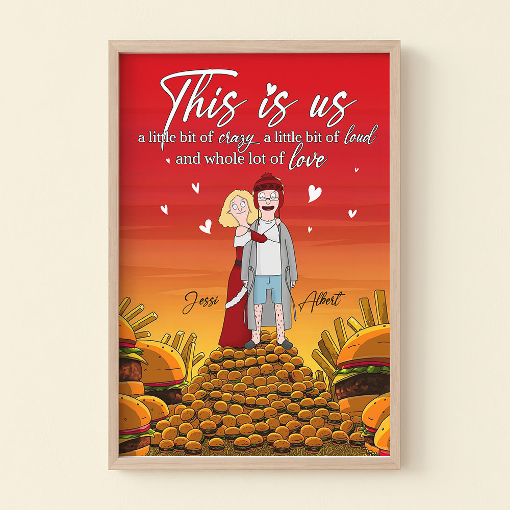 Custom Cartoon Couple Canvas Print - Perfect Personalized Gift Poster & Canvas PopCulturePrints