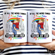 Load image into Gallery viewer, You're By Far My Favorite - Personalized White Edge-to-Edge Mug Mug PopCulturePrints
