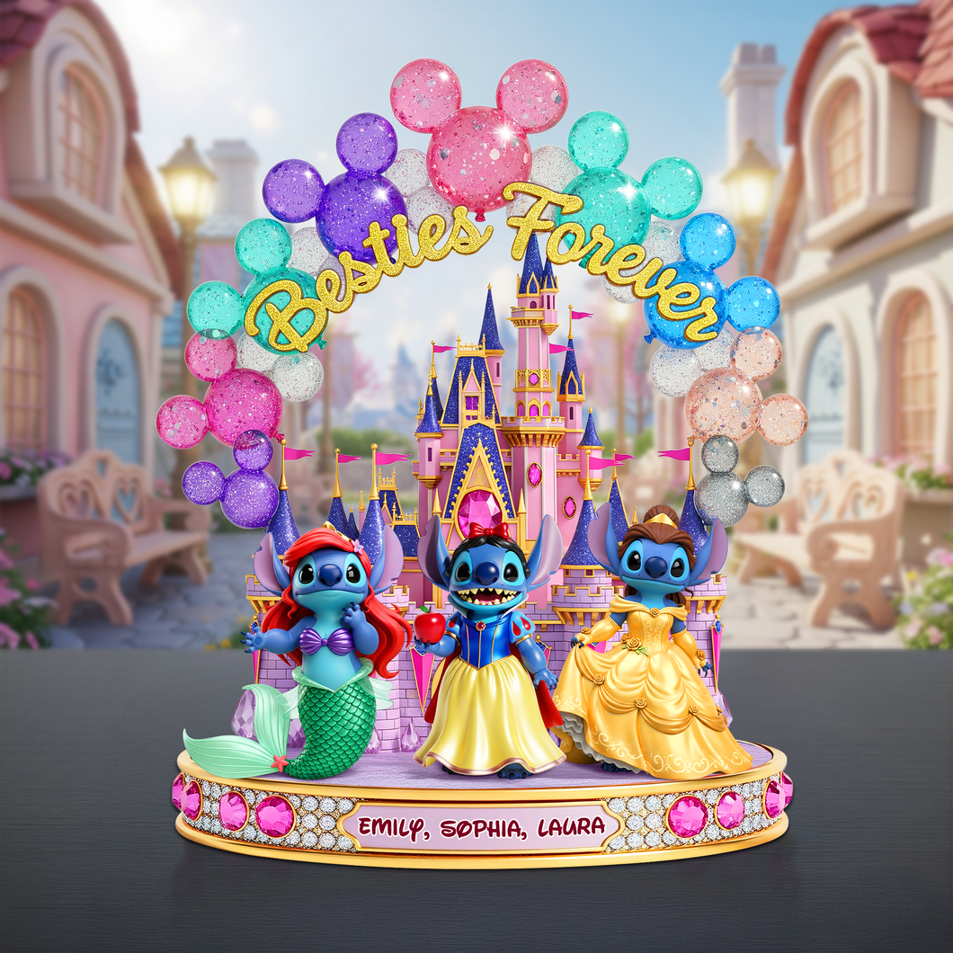 Besties Forever: Celebrate Your Friendship with Personalized Cute Monster Plaque Shaped Plaques PopCulturePrints