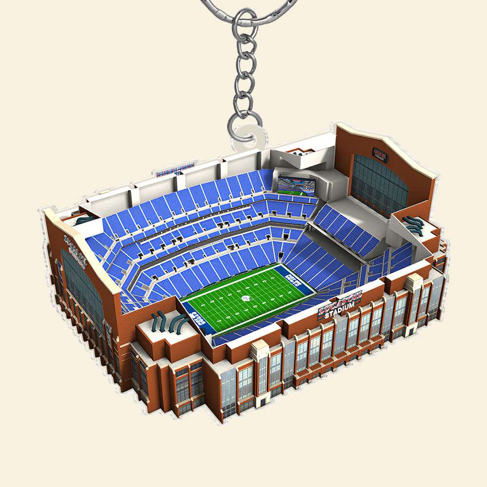 3D American Football Stadium Keychain - Gifts for Football Fans