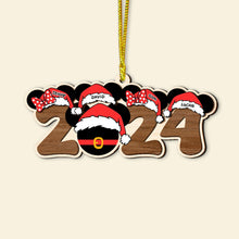 Load image into Gallery viewer, Personalized Family Christmas Ornament 2024 Ornament PopCulturePrints
