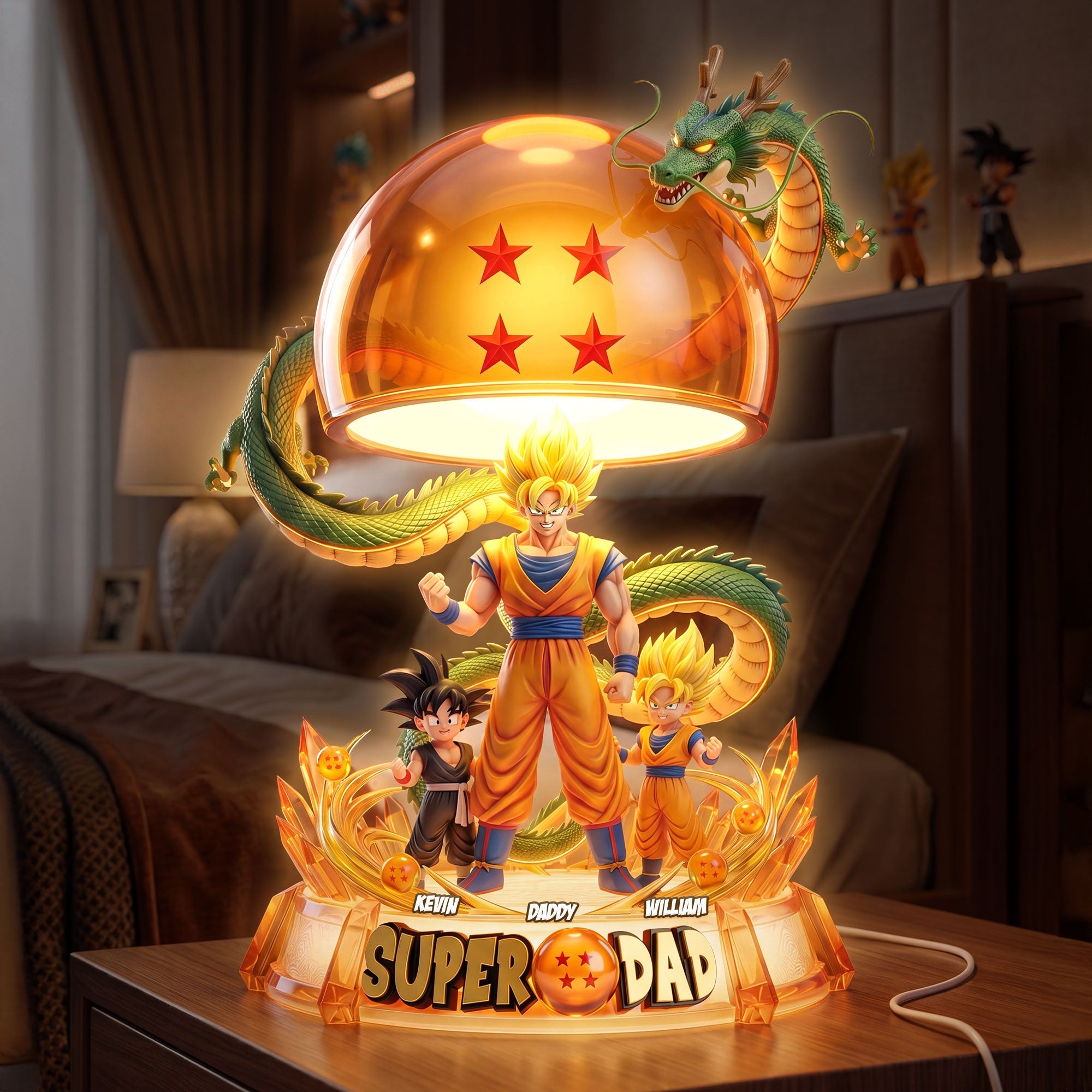 “Super Dad: The Ultimate Hero!” - Legendary Power Dad Acrylic Light Box - Personalized Gift for Dad, Grandpa, & Father Figures Light Box PopCulturePrints