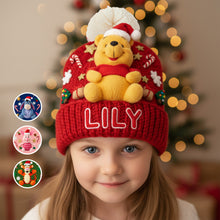 Load image into Gallery viewer, “Spread Cheer with a Touch of Whimsy!” - Personalized Bobble Beanie Hat for Cartoon Lovers Hat PopCulturePrints

