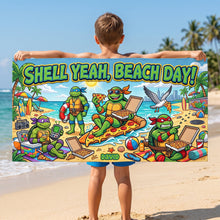 Load image into Gallery viewer, Shell Yeah, Beach Day Beach Towel - Personalized Gifts 04tyqn160726 Beach Towel PopCulturePrints
