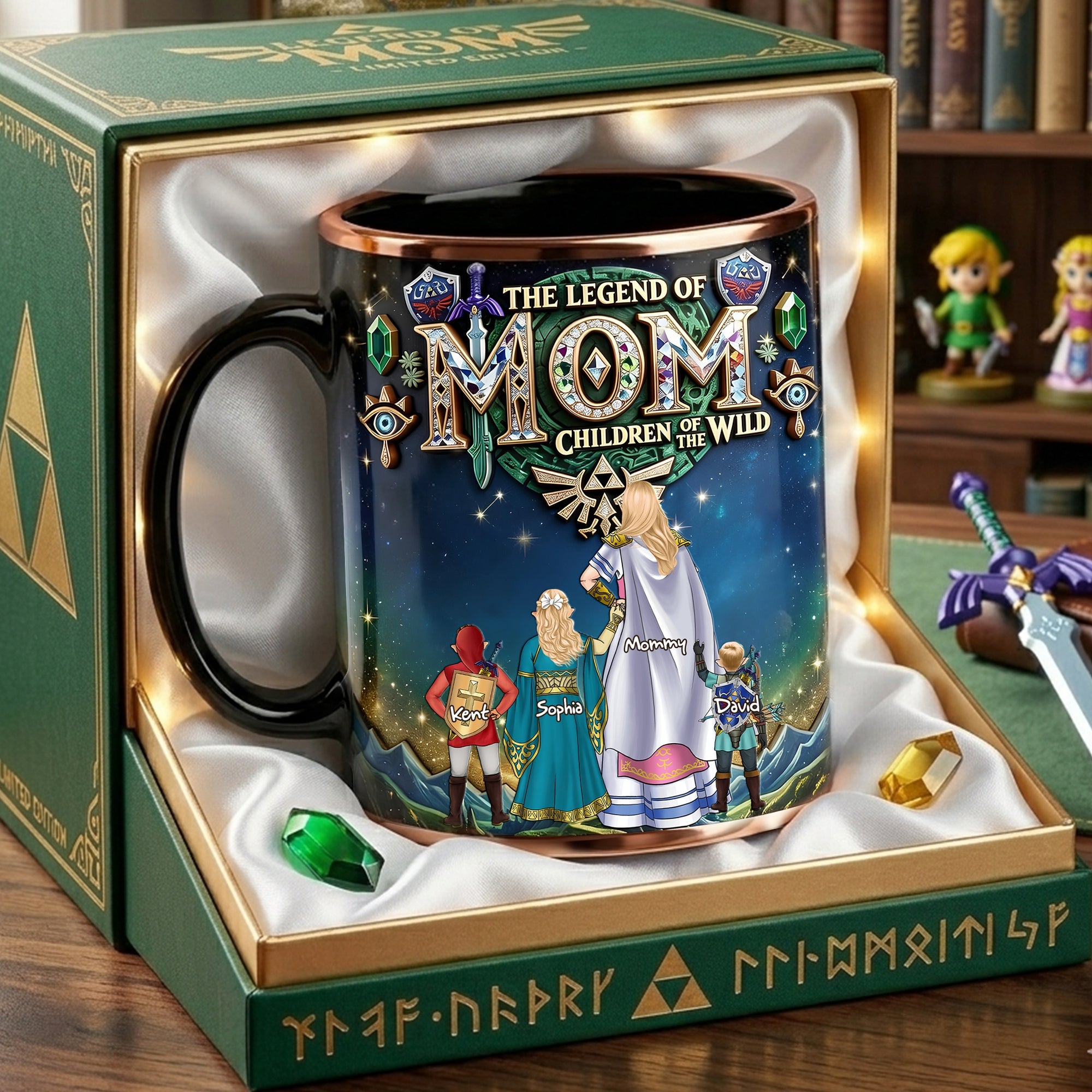 "Unleash Legendary Mom Energy!" - Personalized Ceramic Coffee Mug, Perfect Gift for Mom and Grandma Coffee Mug PopCulturePrints