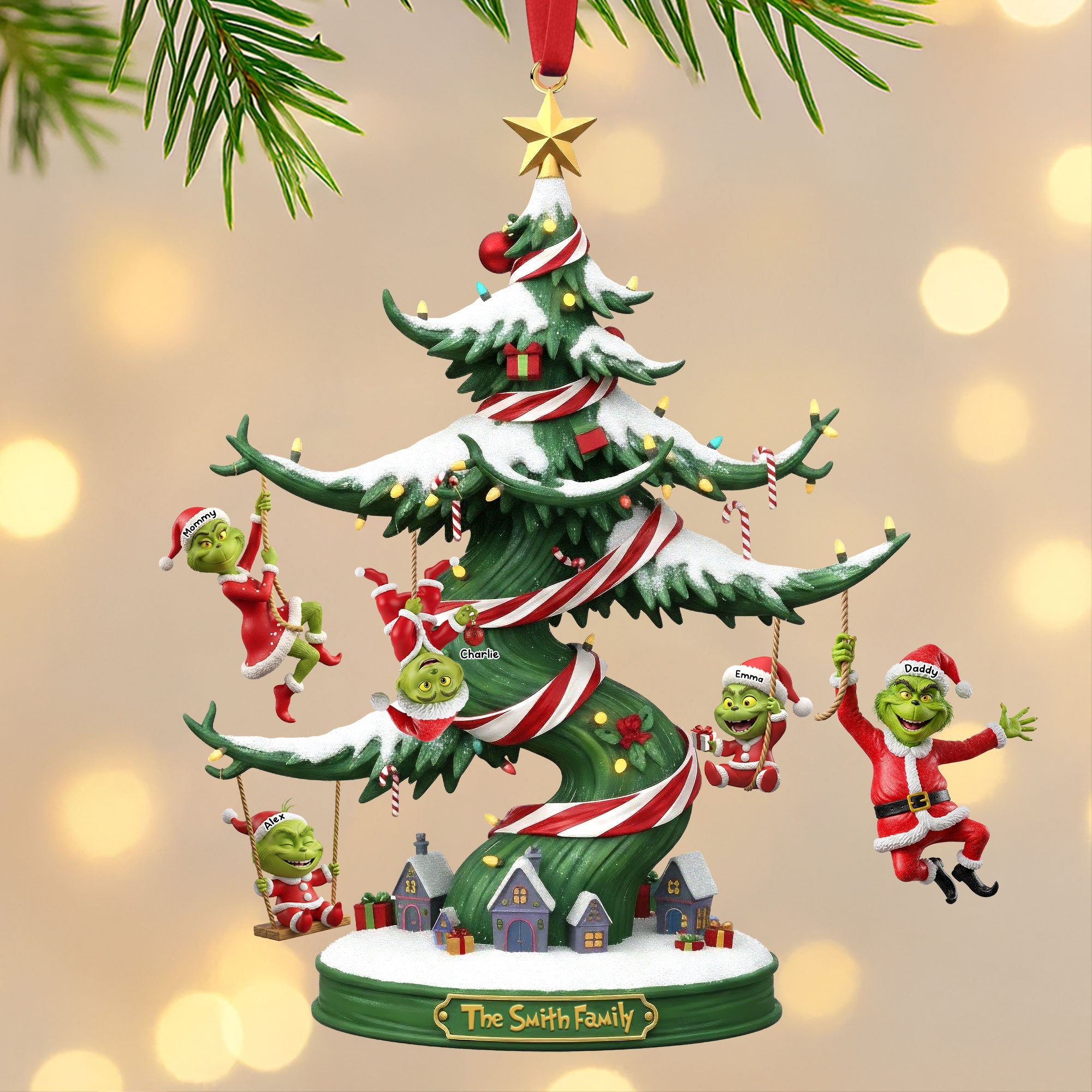 Mischief Family Christmas Personalized Ornament - Perfect Gift for Family and Friends Ornament PopCulturePrints