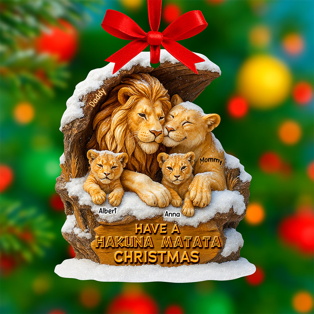 Family is Where Life Begins - Personalized Majestic Christmas Ornament Ornament PopCulturePrints