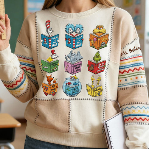 Reading Day Teacher Shirt - Personalized Gifts for Teachers and Students AOP Products PopCulturePrints