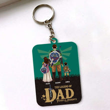 Load image into Gallery viewer, Personalized Legend of Dad Keychain - Customizable Family Gift Keychains PopCulturePrints
