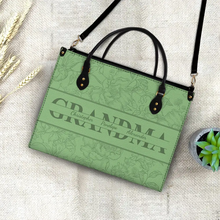 Load image into Gallery viewer, “Celebrate Her Love” - Personalized Leather Bag - Gift for Mom and Grandma Leather Bag PopCulturePrints
