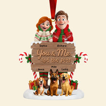 Load image into Gallery viewer, You &amp; Me Acrylic Ornament - Personalized Gifts for Pet Lovers Ornament PopCulturePrints

