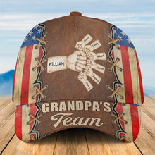 Load image into Gallery viewer, “DADDY’S TEAM” - Personalized Classic Cap for Dad Caps PopCulturePrints
