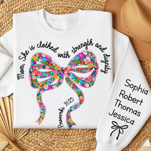 Load image into Gallery viewer, Mom, She is clothed with strength and dignity - Personalized 3D Shirt for Mom and Grandma AOP Products PopCulturePrints
