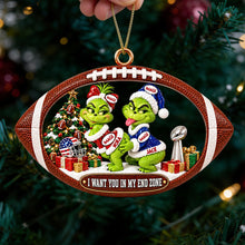 Load image into Gallery viewer, Playfully Naughty Couple Christmas Ornament - Personalized Gifts For Couple 01ohdt071026 Ornament PopCulturePrints
