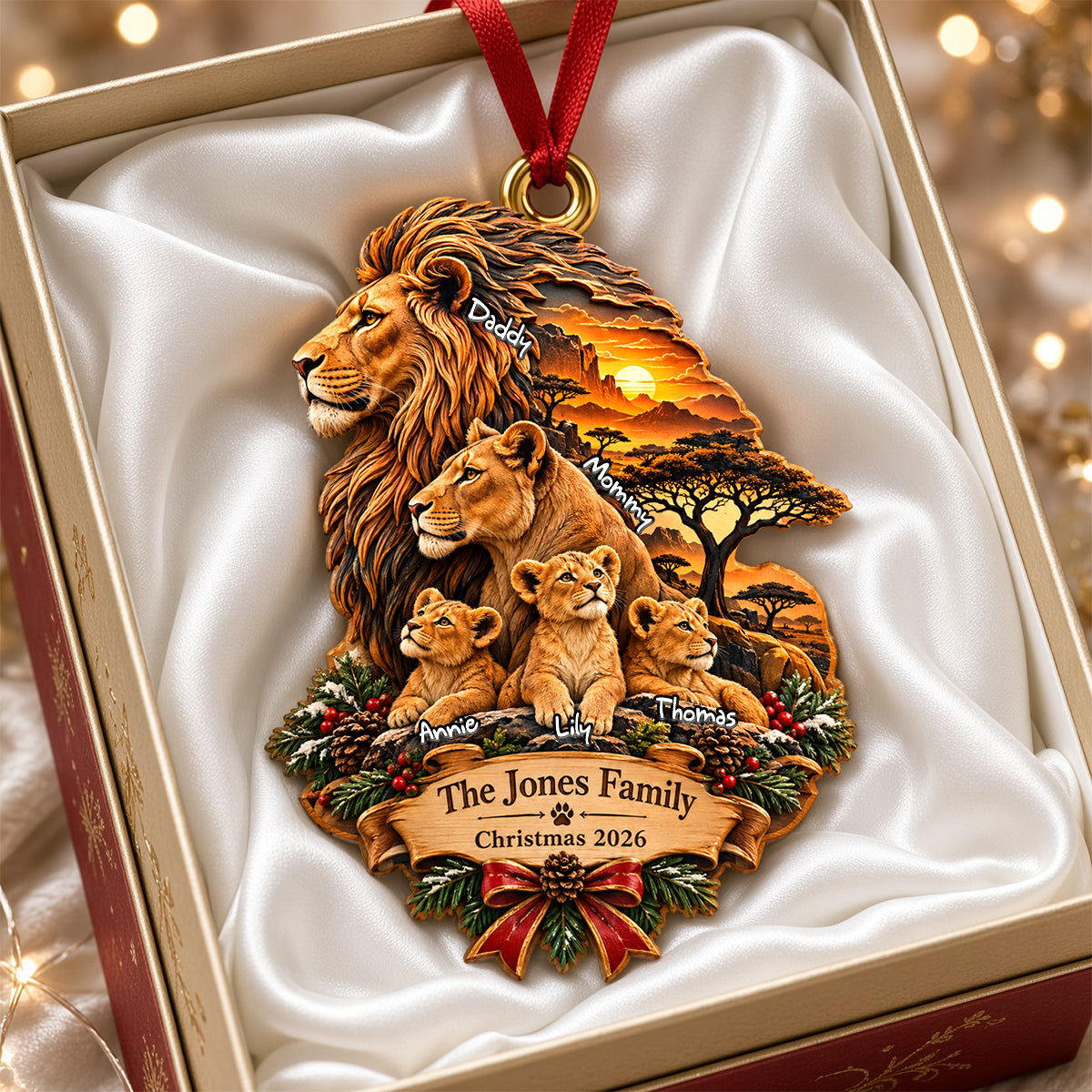 Cherish Family Moments - Personalized Christmas Ornament for Loved Ones