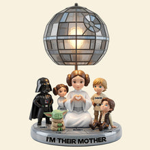 Load image into Gallery viewer, I'm Their Mother - Super Mom &amp; Tiny Fighter Light Box - Personalized Gifts for Mom Light Box PopCulturePrints
