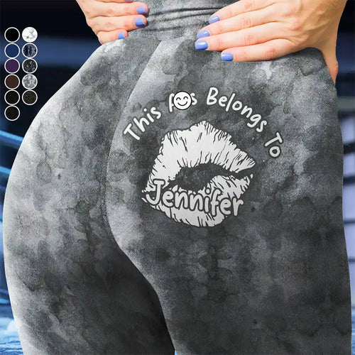 Funny 'This Beauty Is Taken Belongs To' Personalized Leggings Leggings PopCulturePrints