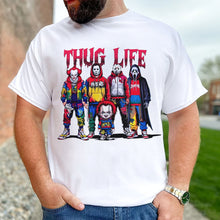 Load image into Gallery viewer, Thug Life Horror Characters T-Shirt For Halloween
