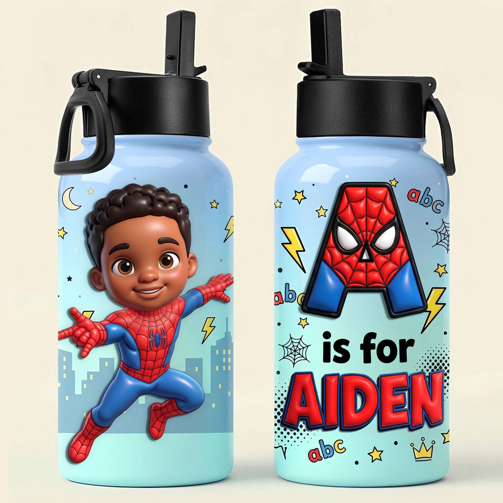 “Every Hero Needs a Sidekick” - Champion Kid Tumbler, Personalized Custom Photo Gift for Kids