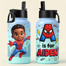 Load image into Gallery viewer, “Every Hero Needs a Sidekick” - Champion Kid Tumbler, Personalized Custom Photo Gift for Kids
