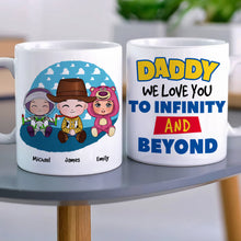 Load image into Gallery viewer, Personalized Family Adventure Cartoon Tumbler Coffee Mug PopCulturePrints
