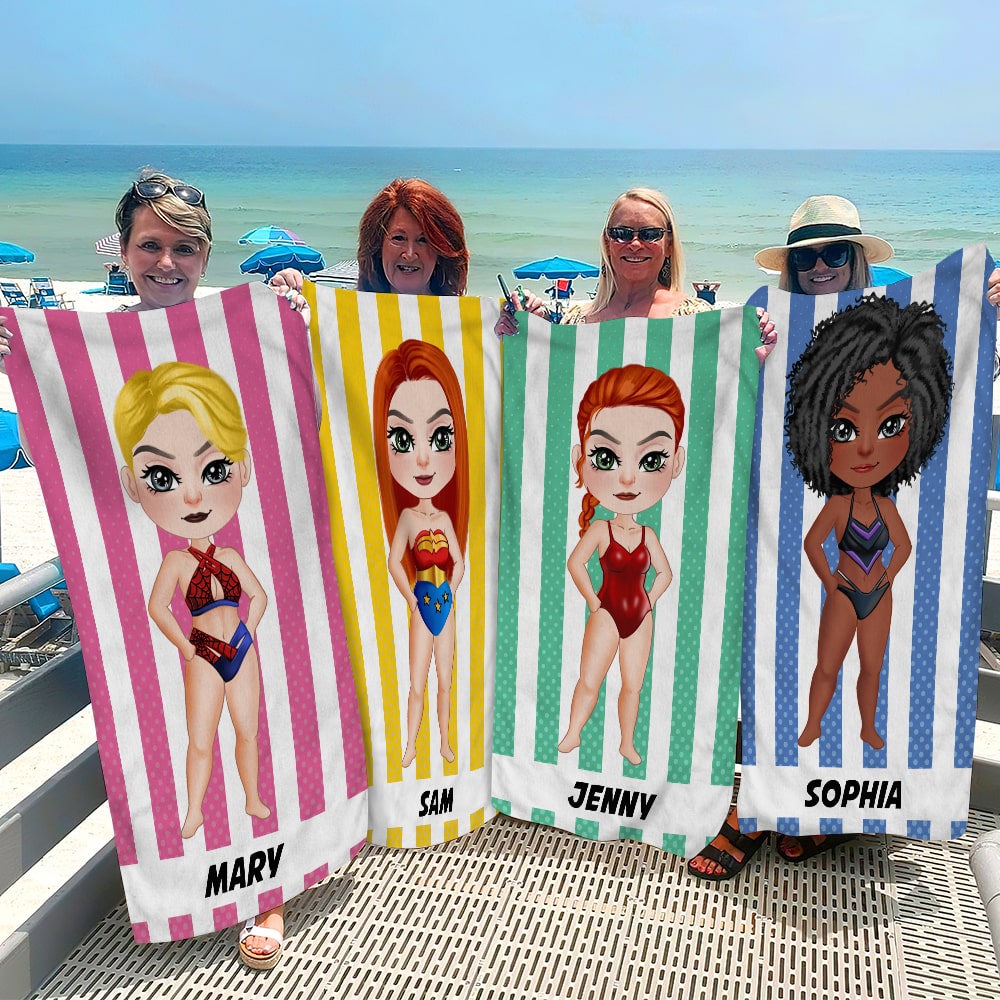Personalized Superhero Kid Jigsaw Puzzle - Custom Name & Face Beach Towel PopCulturePrints