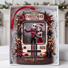 Load image into Gallery viewer, Our First Christmas Together - Personalized Acrylic Ornament for Couples

