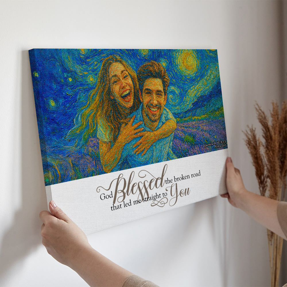 Together is Our Favorite Place - Custom Photo Canvas Print for Couples Poster & Canvas PopCulturePrints