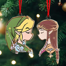 Load image into Gallery viewer, Custom Couple Christmas Ornament | Personalized Fantasy Design | Valentine&#39;s Day Gifts Ornament PopCulturePrints
