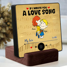 Load image into Gallery viewer, Personalized Music Fridge Magnet Gift for Couples - If I Wrote You A Love Song Fridge Magnet PopCulturePrints
