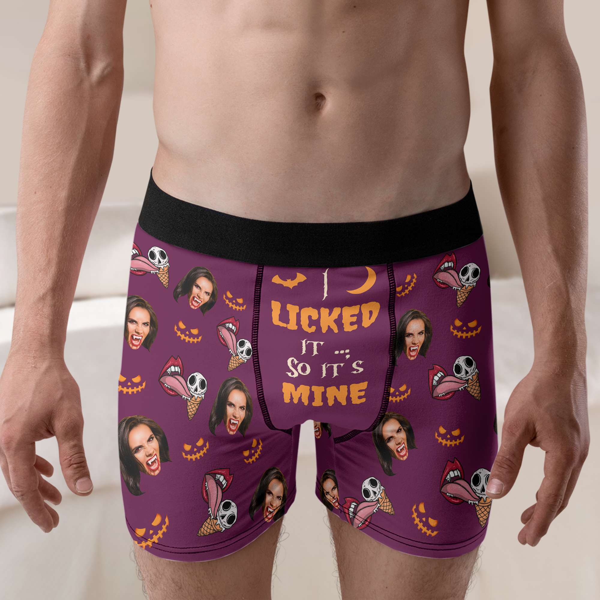 I Licked It So It's Mine - Personalized Halloween Boxers