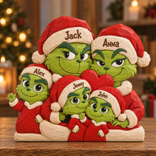 Load image into Gallery viewer, Festive Trouble Family Acrylic Plaque - Personalized Gift For Family 05NATN070926 Shaped Plaques PopCulturePrints
