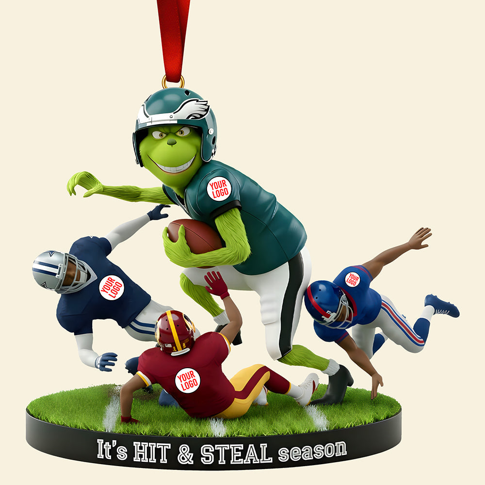 Celebrate the Game: Beat The Rival Ornament - Personalized Christmas Gift Ornament PopCulturePrints