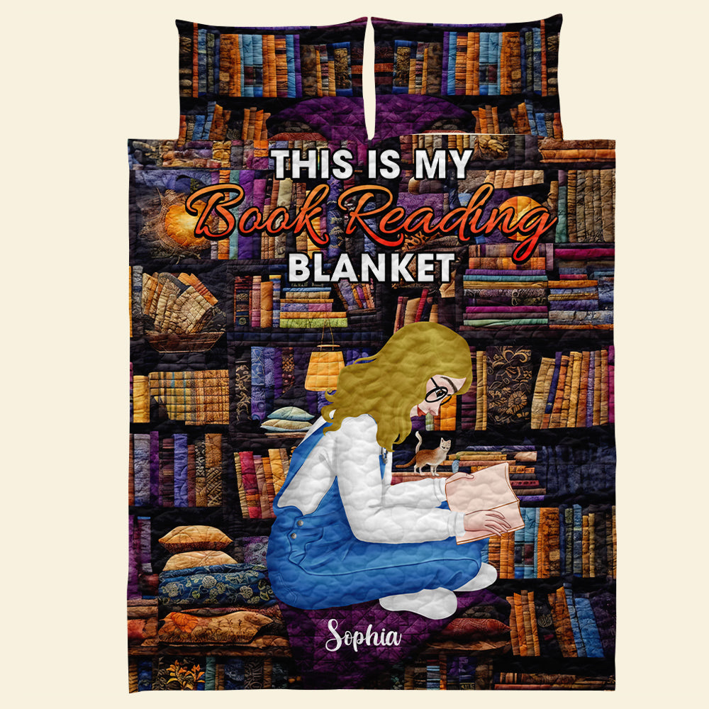 Personalized Book Lovers Quilt Bed Set - Perfect Gift for Readers Blanket PopCulturePrints