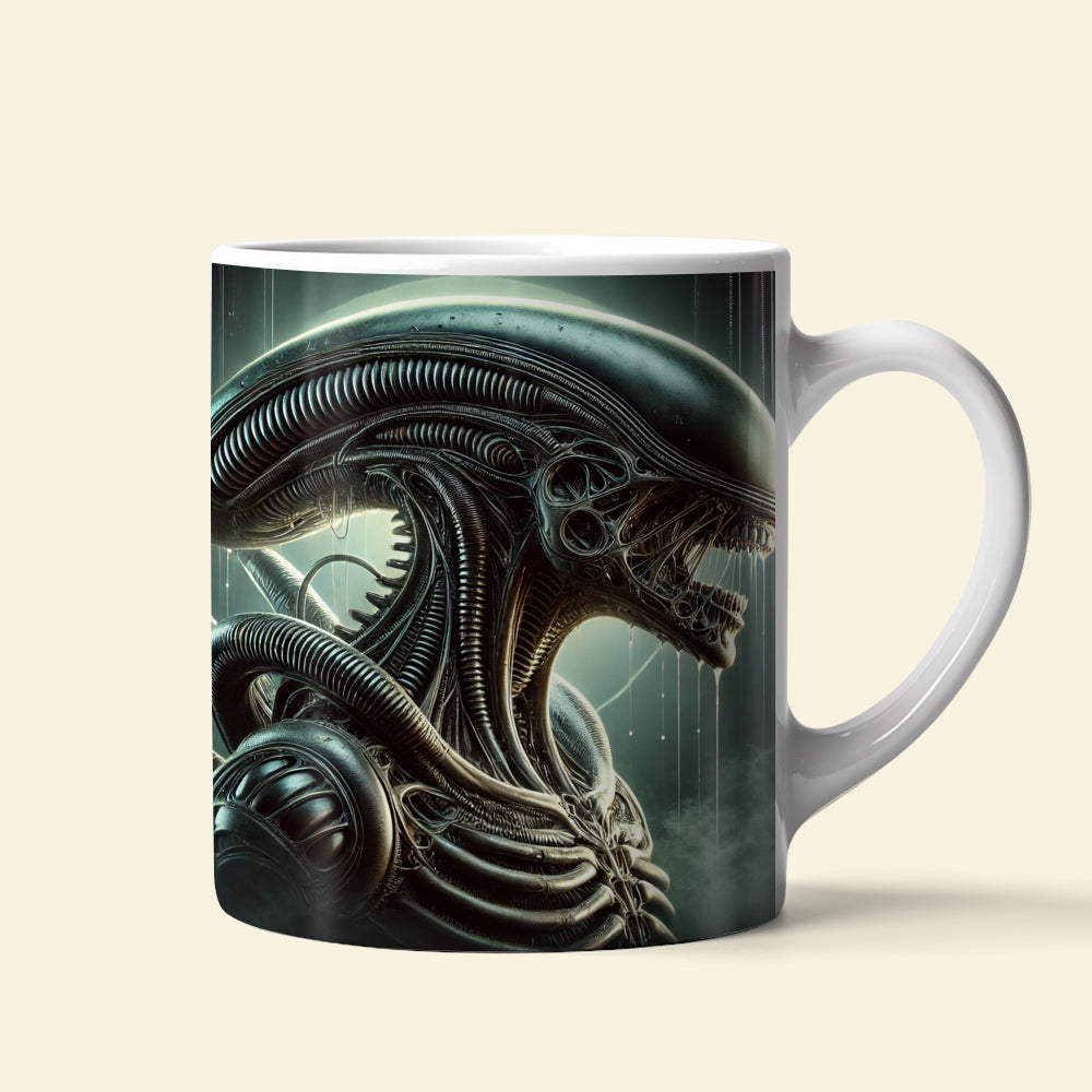 Xenomorph Love Coffee Mug - Perfect Gift for Sci-Fi Fans Coffee Mug PopCulturePrints