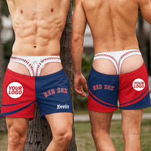 Load image into Gallery viewer, "Make a Splash with Style!" - Funny Spirit Men's Beach Shorts | Personalized Gift for Him

